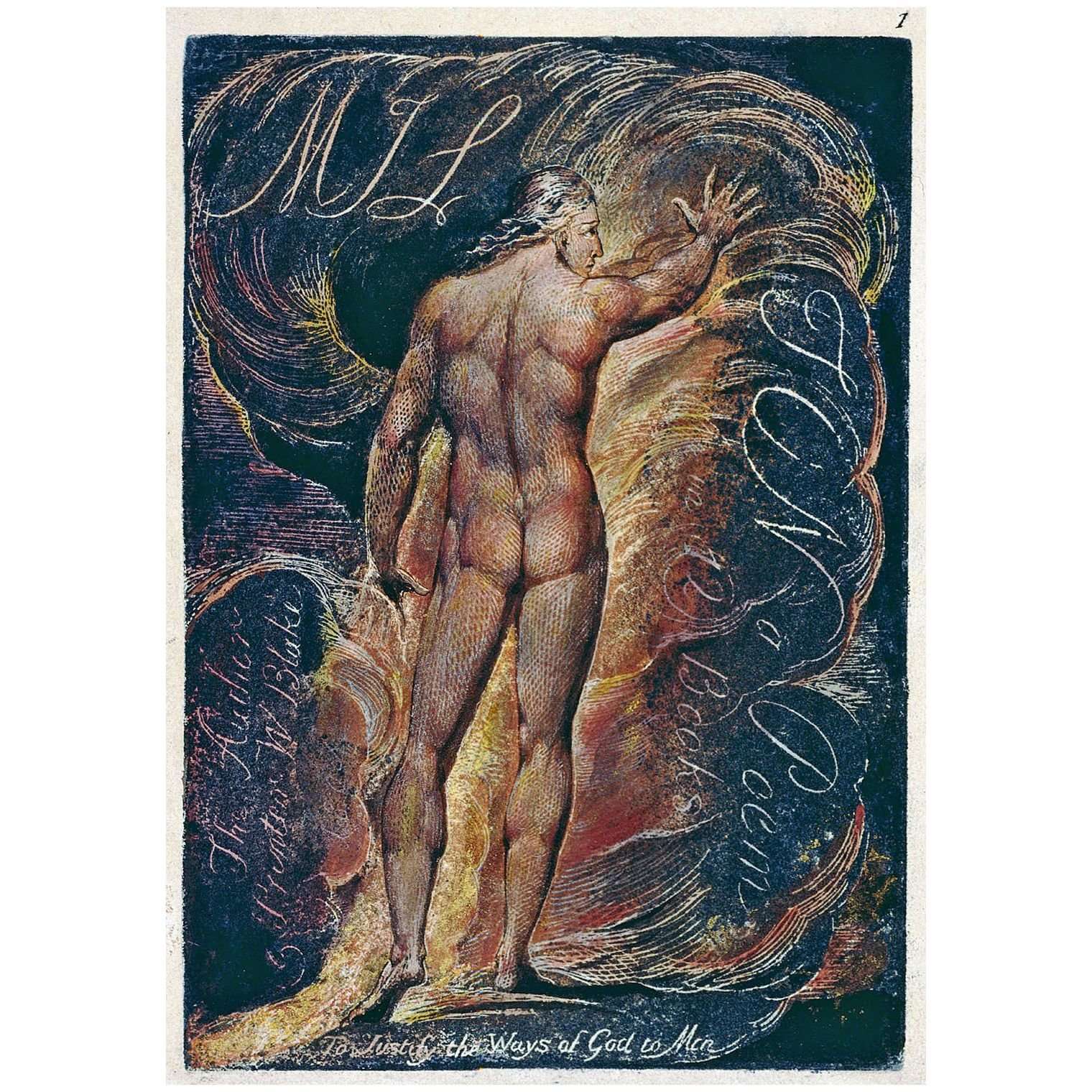  William Blake. Milton. A Poem, p.1. 1818. Library of Congress, Washington