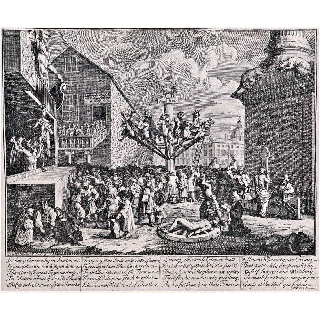 William Hogarth. South Sea Scheme. 1721