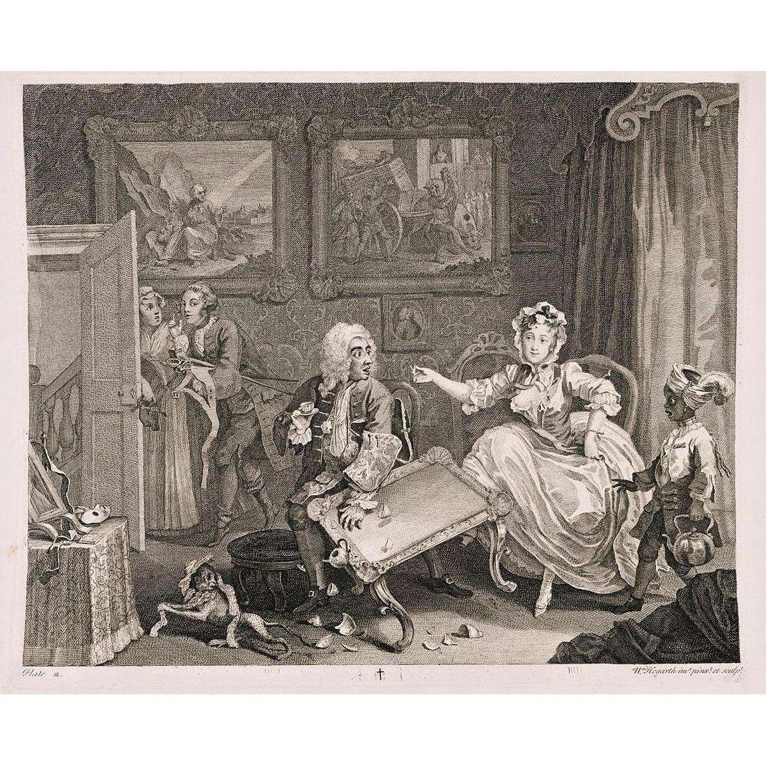  William Hogarth. A Harlot's Progress #2. 1731