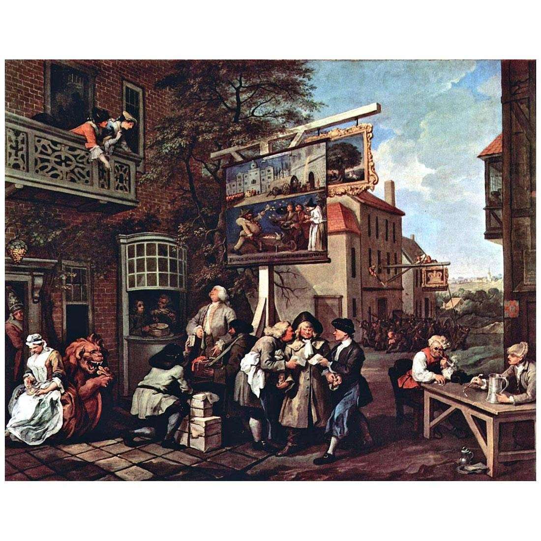  William Hogarth. Humor of an Election #2. 1754-1755. Soane Museum London