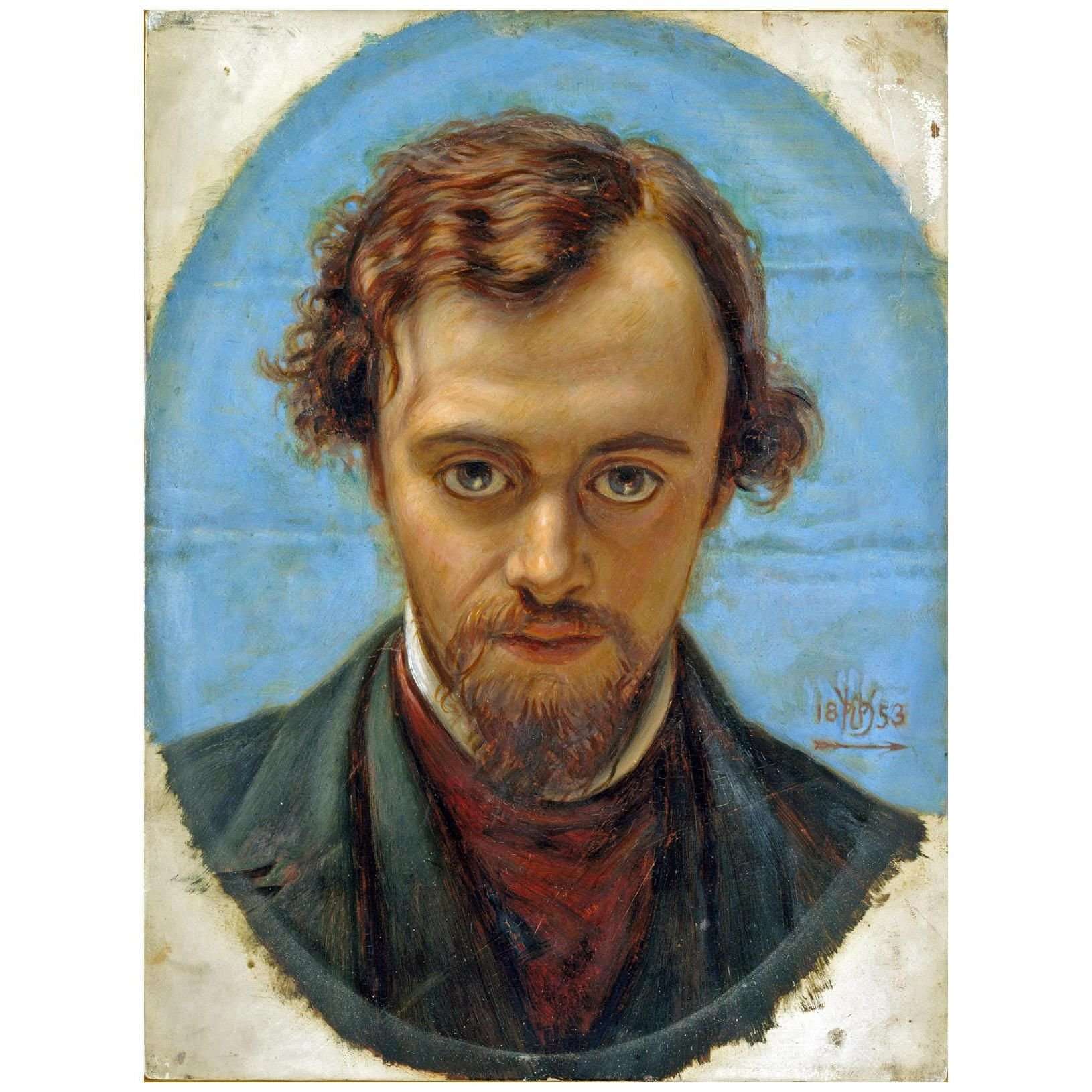   William Hunt. Portrait of Dante Gabriel Rossetti. 1853. Birmingham Art Gallery