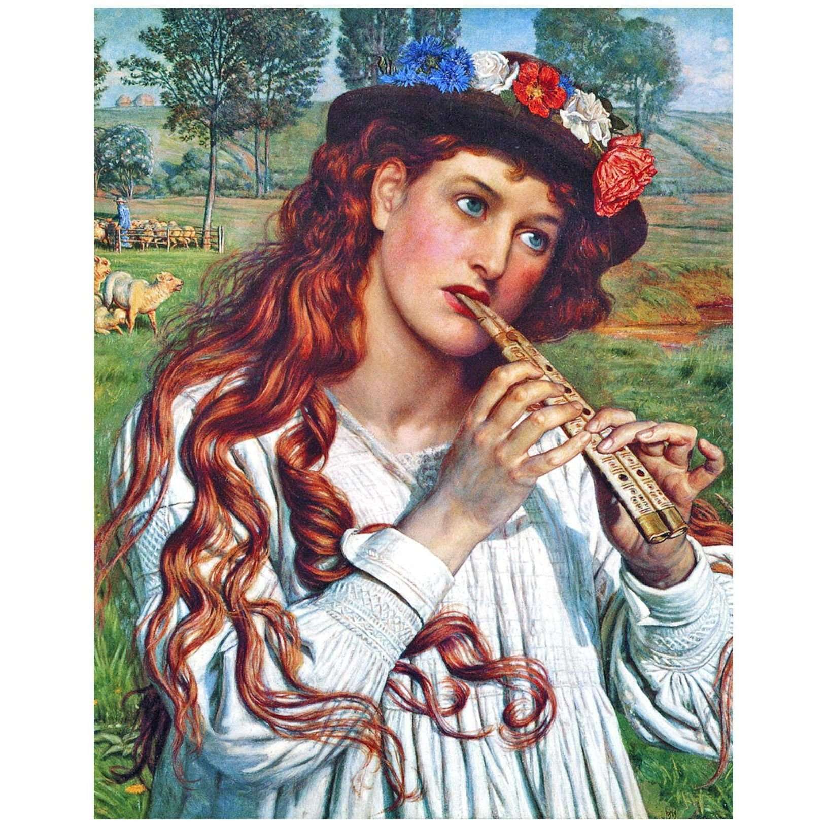   William Hunt. Amaryllis (The Shepherdess). 1884. Private collection