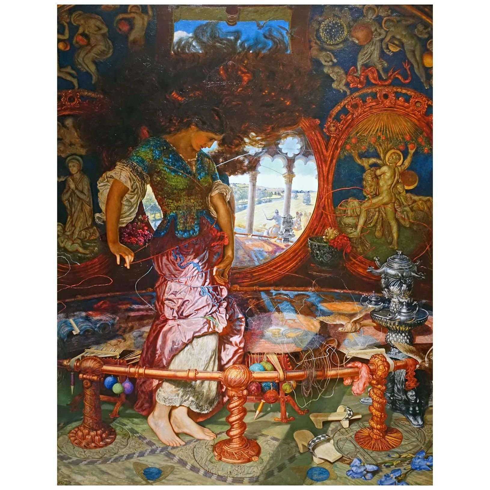   William Hunt. The Lady of Shalott. 1905. Wadsworth Atheneum Hardford