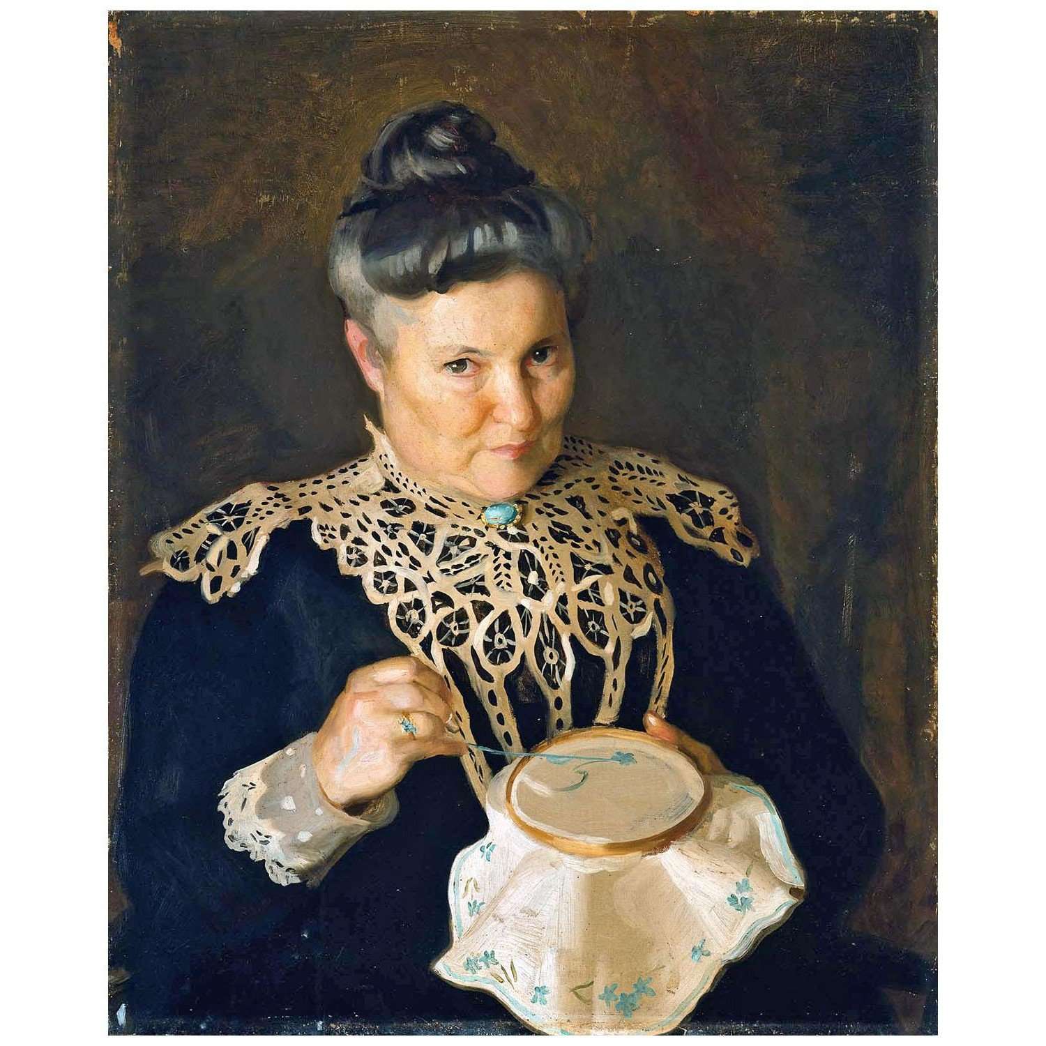  William Paxton. Portrait of the Artist's Mother. 1902. Boston Fine Arts Museum
