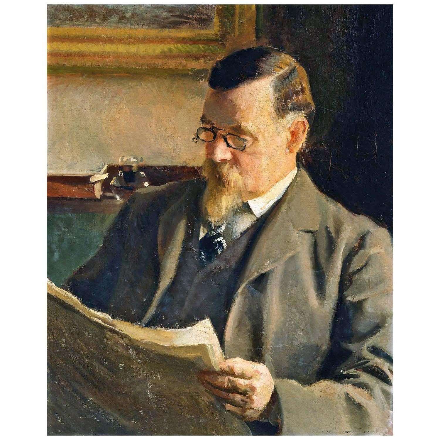  William Paxton. Portrait of the Artist's Father. 1902. Boston Fine Arts Museum
