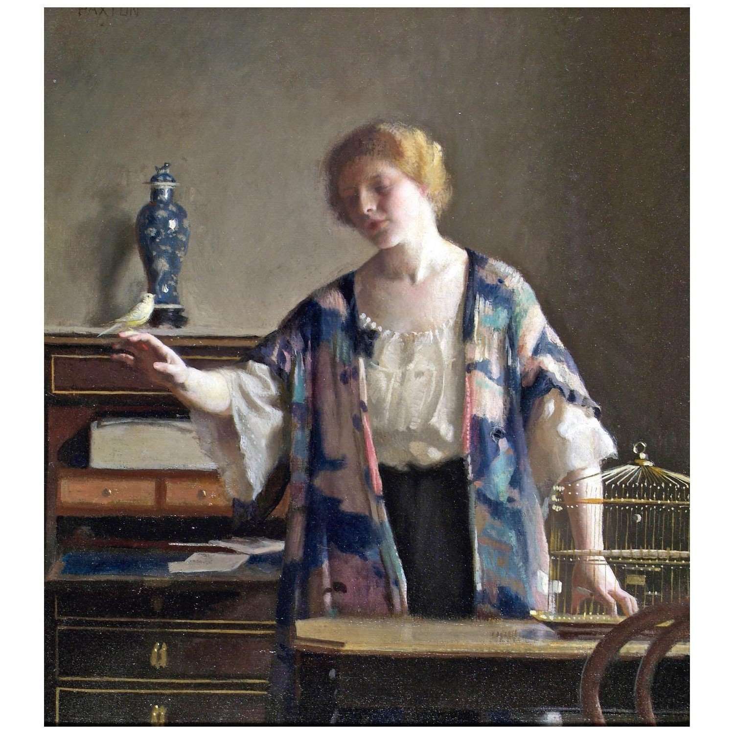  William Paxton. The Canary. 1913. Huntington Museum San Marino California