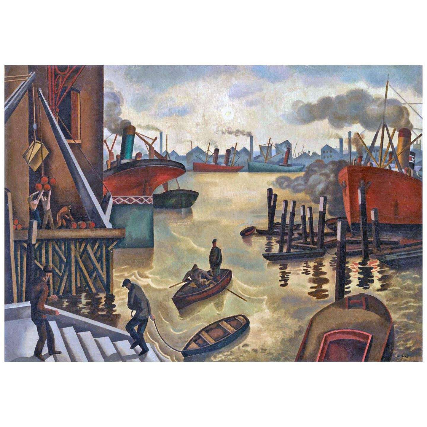  William Roberts. Port of London. 1920. Tate Gallery