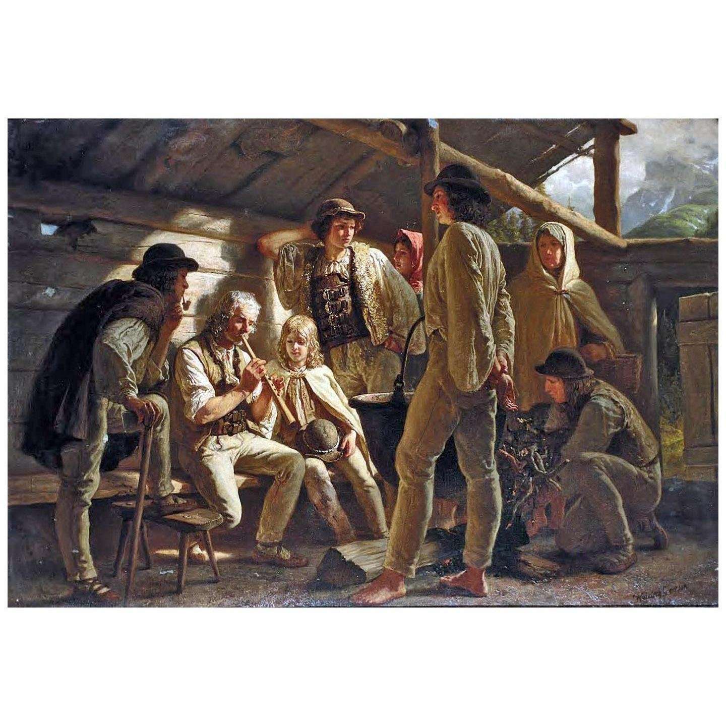  Wojciech Gerson. Odpoczynek w sza?asie tatrza?skim. 1862. Zamek Kr?lewski, Warszawa