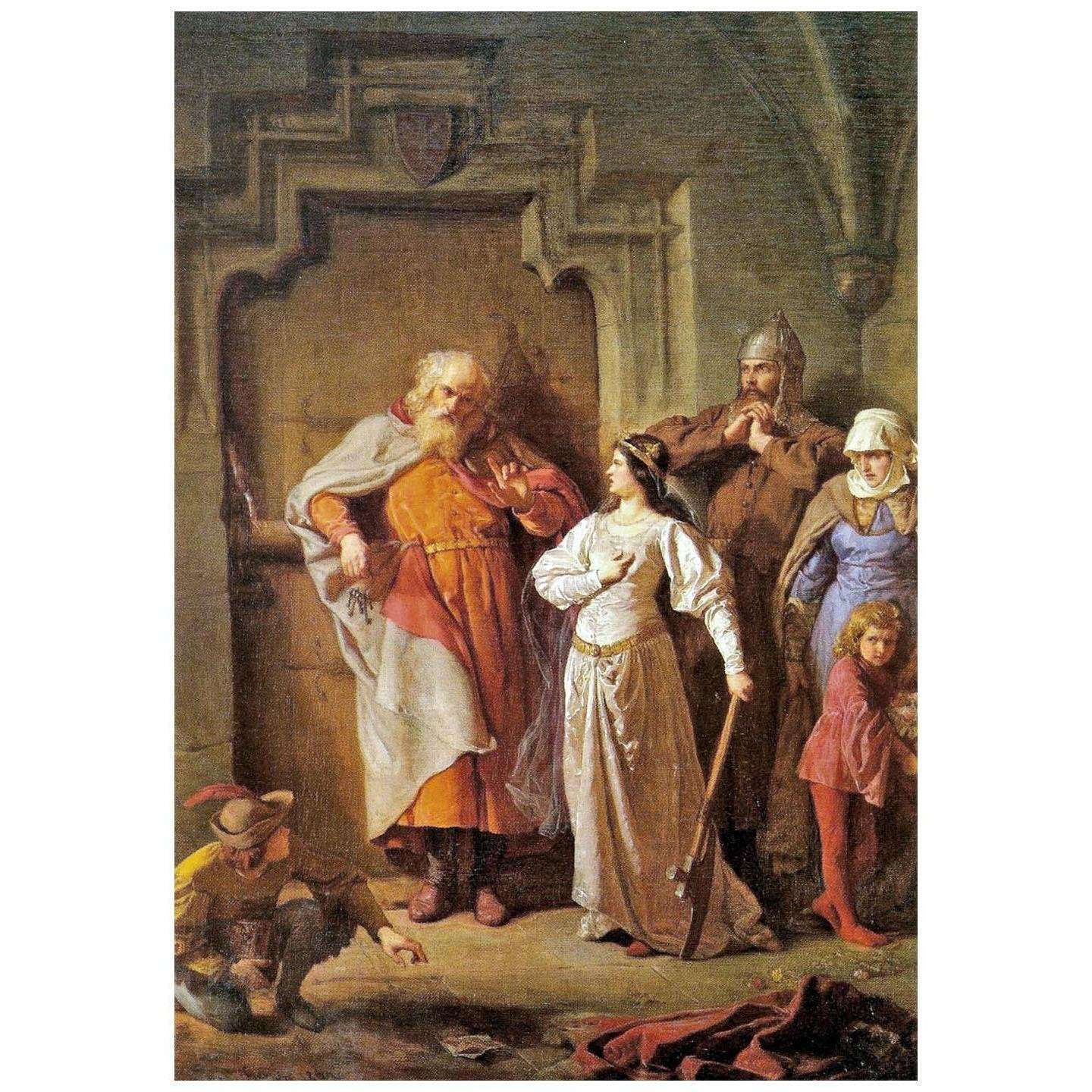  Wojciech Gerson. Kr?lowa Jadwiga i Dymitr z Goraja. 1869. Muzeum Narodowe w Lublinie