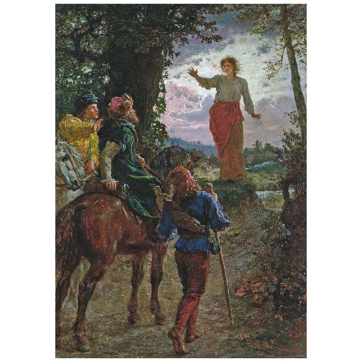  Wojciech Gerson. Veit Stoss w drodze do Norymbergi. 1882. Muzeum Narodowe w Warszawie