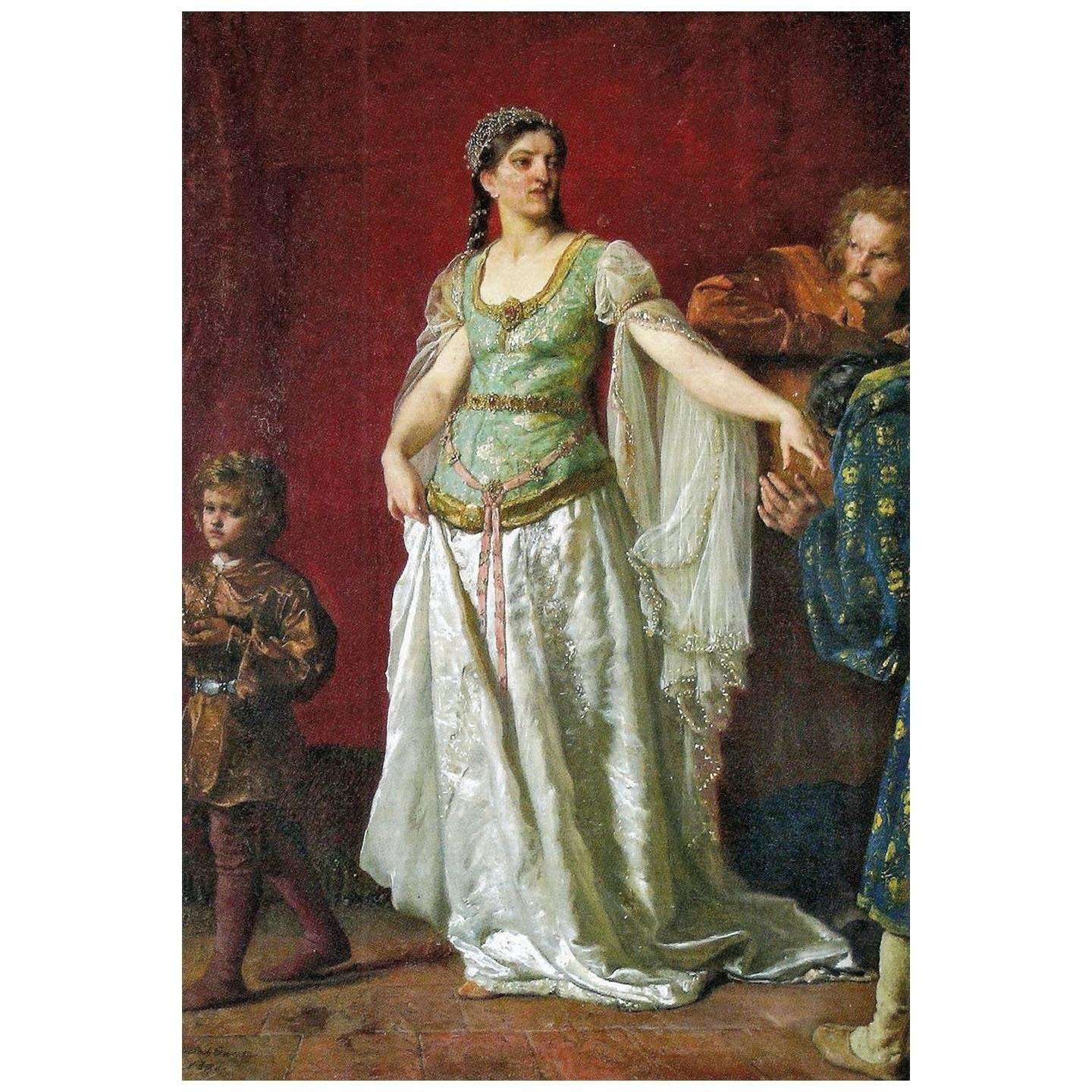  Wojciech Gerson. Krolowa Ryksa. 1891. Muzeum Mazowieckie, P?ock