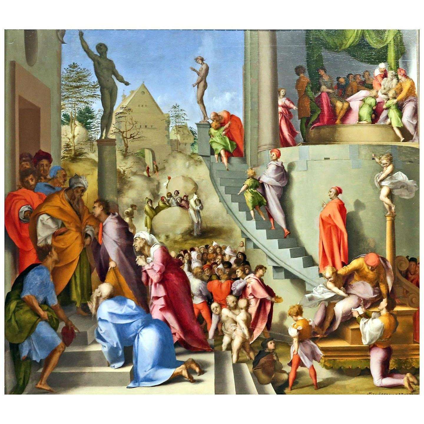  Jacopo da Pontormo. Giuseppe e Giacobe in Egitto. 1518. National Gallery London