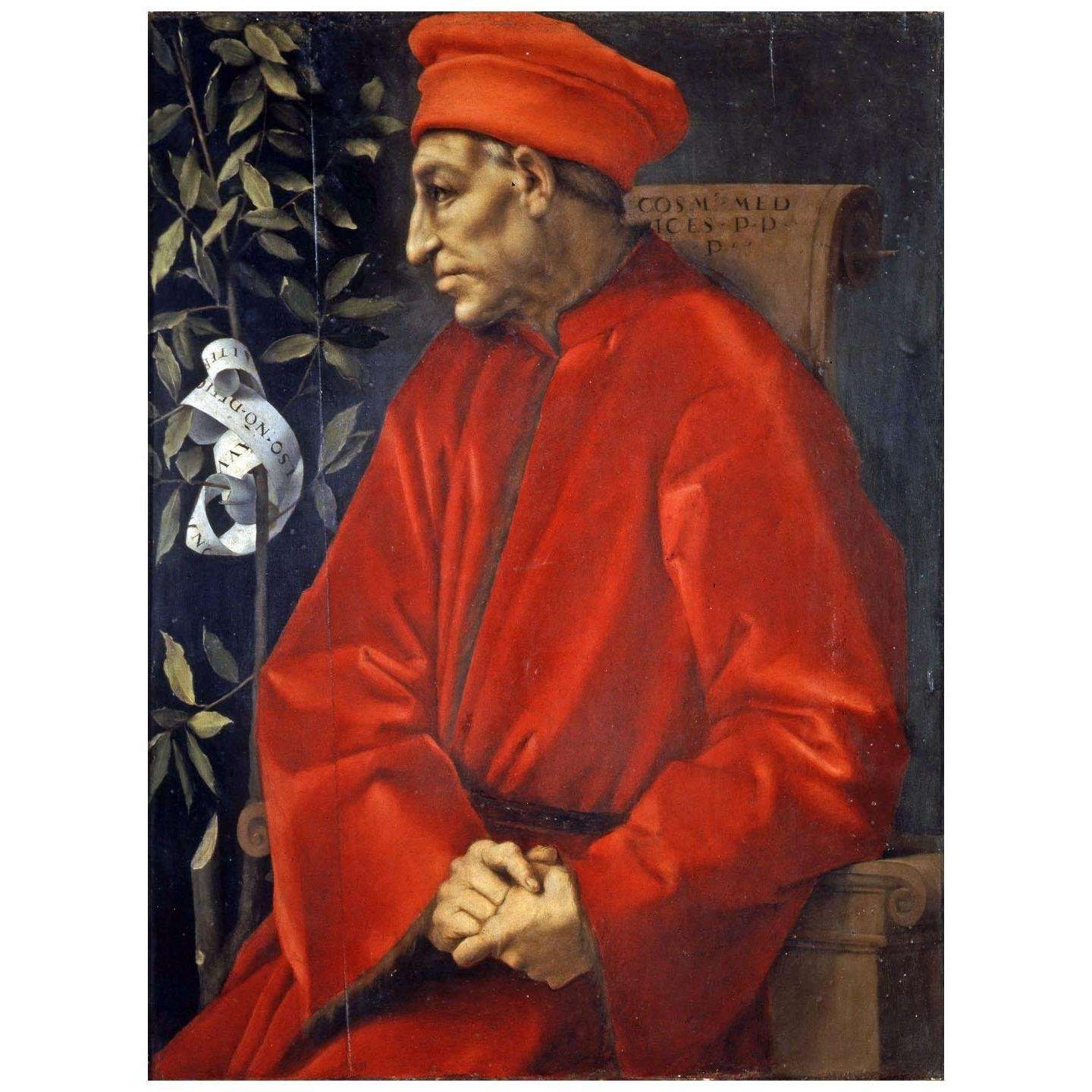  Jacopo da Pontormo. Cosimo de Medici il Vecchio. 1518. Galleria degli Uffizi