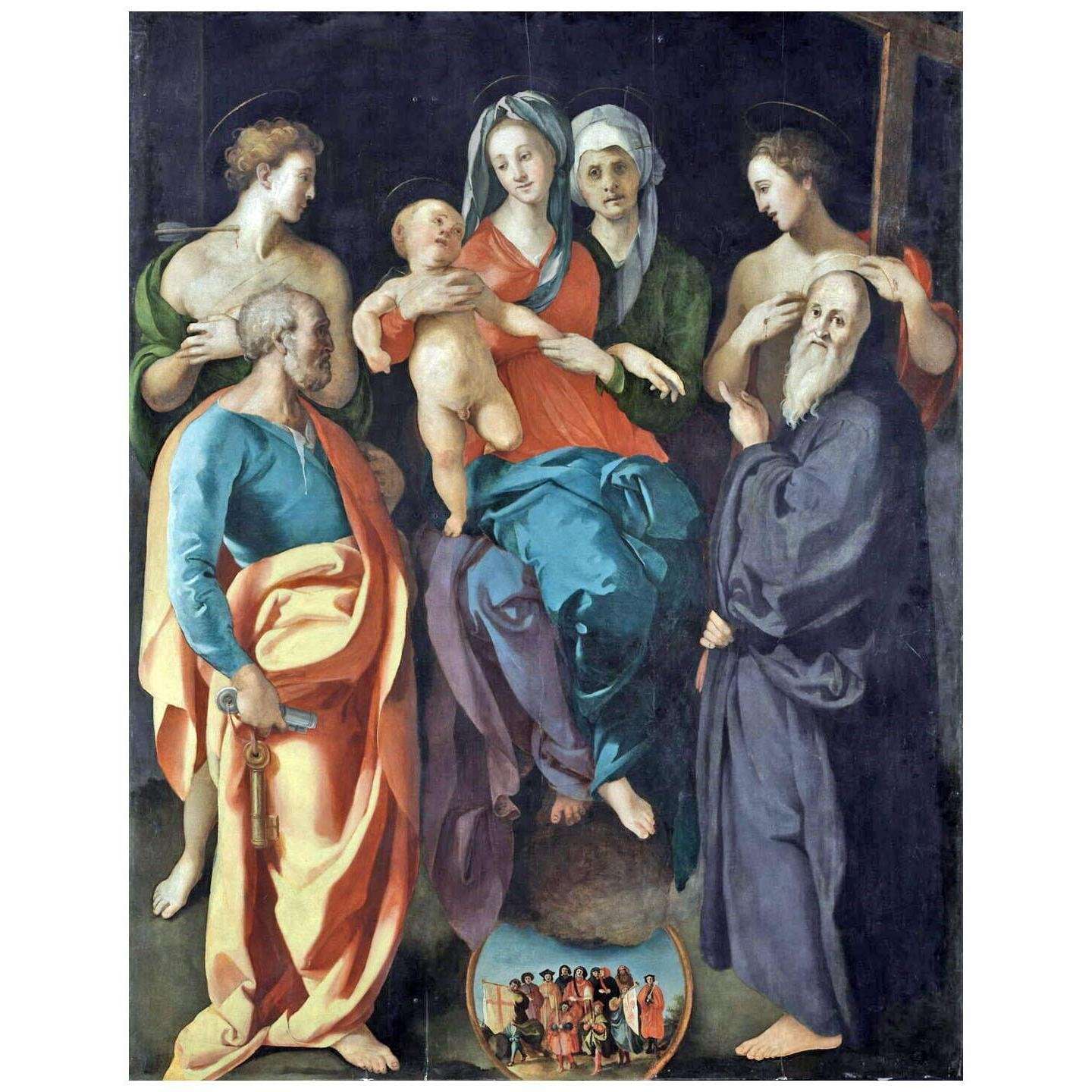  Jacopo da Pontormo. Sacra coversazione. 1527. Musee du Louvre