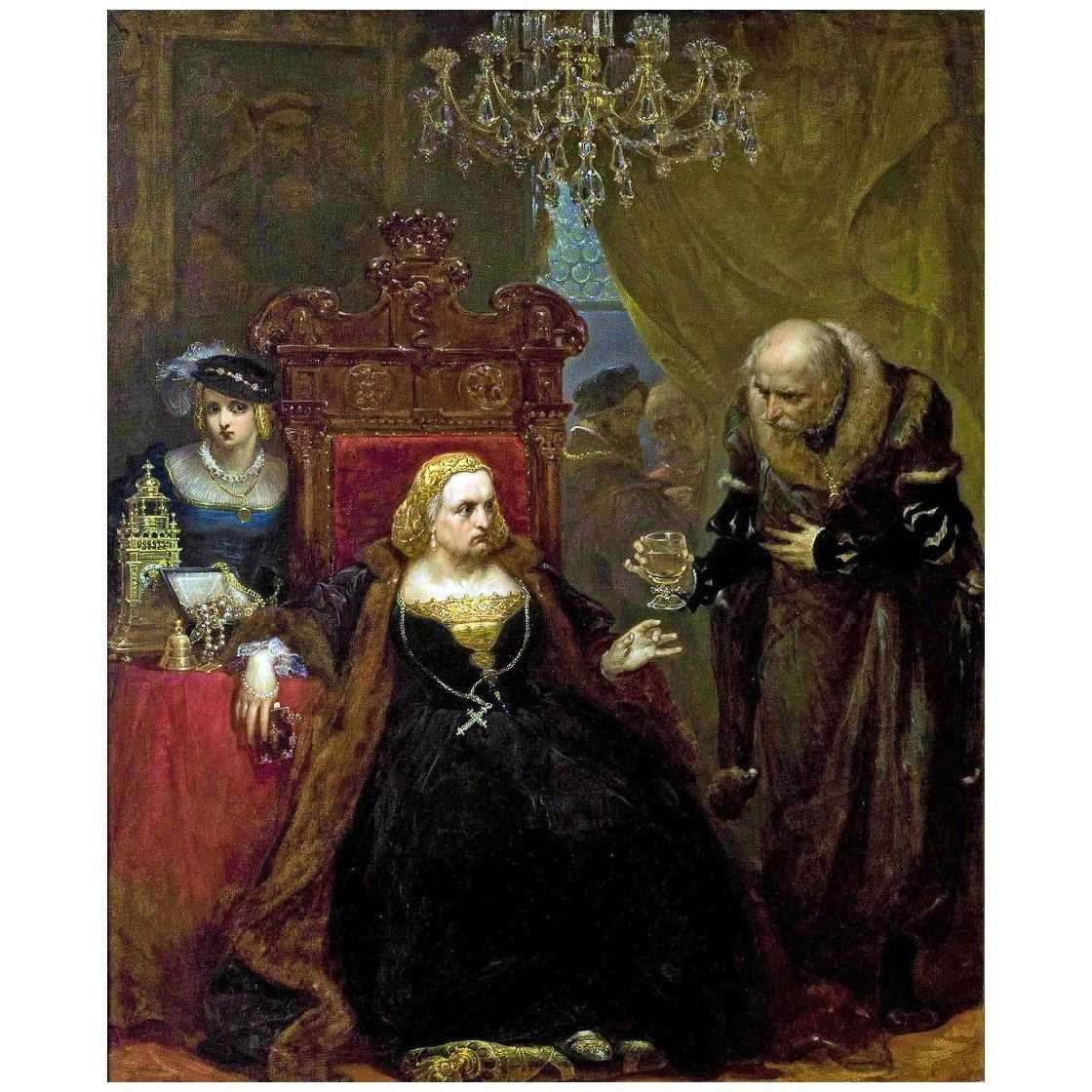  Jan Matejko. Otrucie krolowej Bony. 1859. Muzeum Narodowe w Krakowie