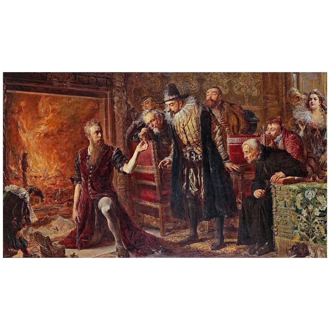  Jan Matejko. Alchemik Sedziwoj. 1867. Muzeum Sztuki w Lodzi