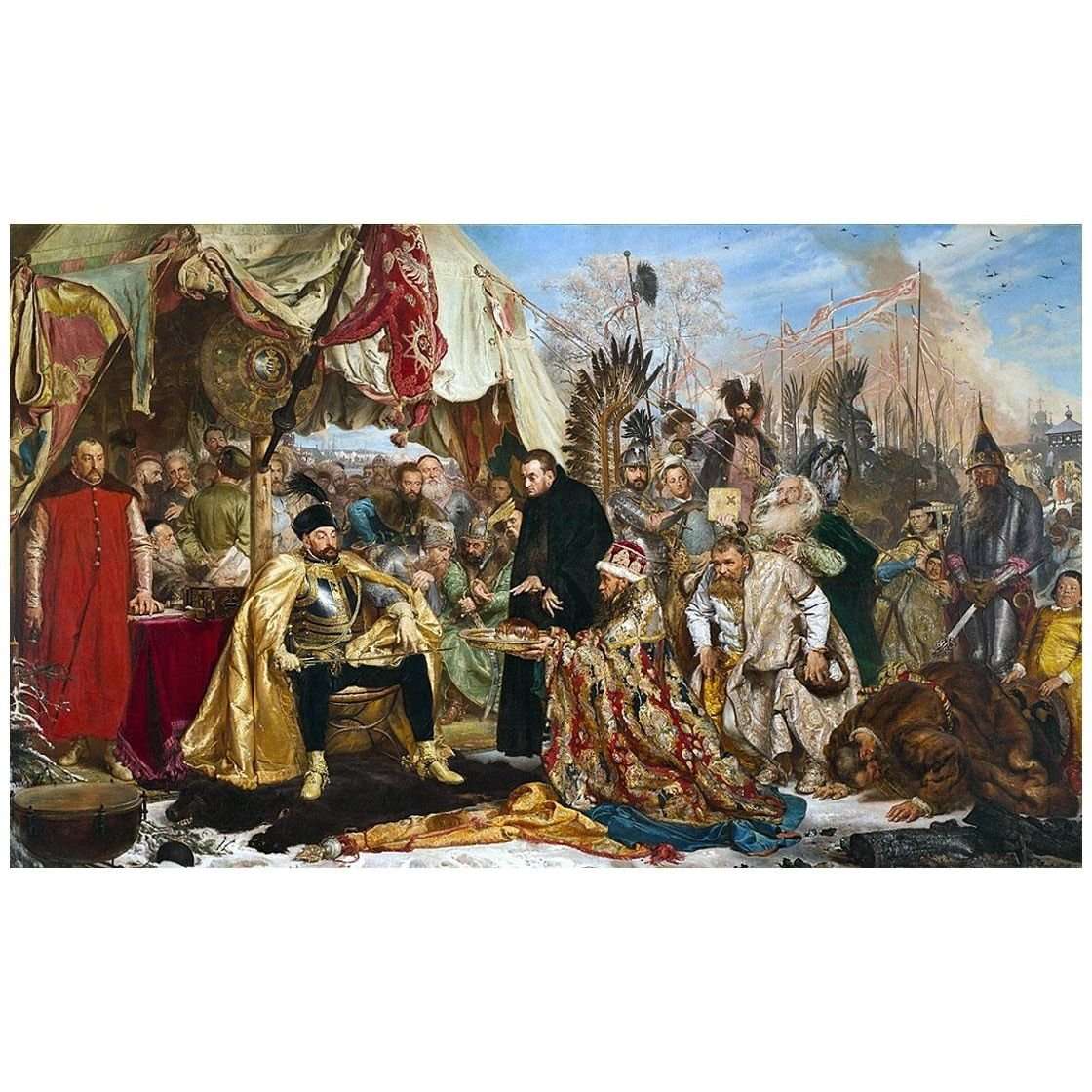  Jan Matejko. Stefan Batory pod Pskowem. 1872. Zamek Krolewski w Warszawie