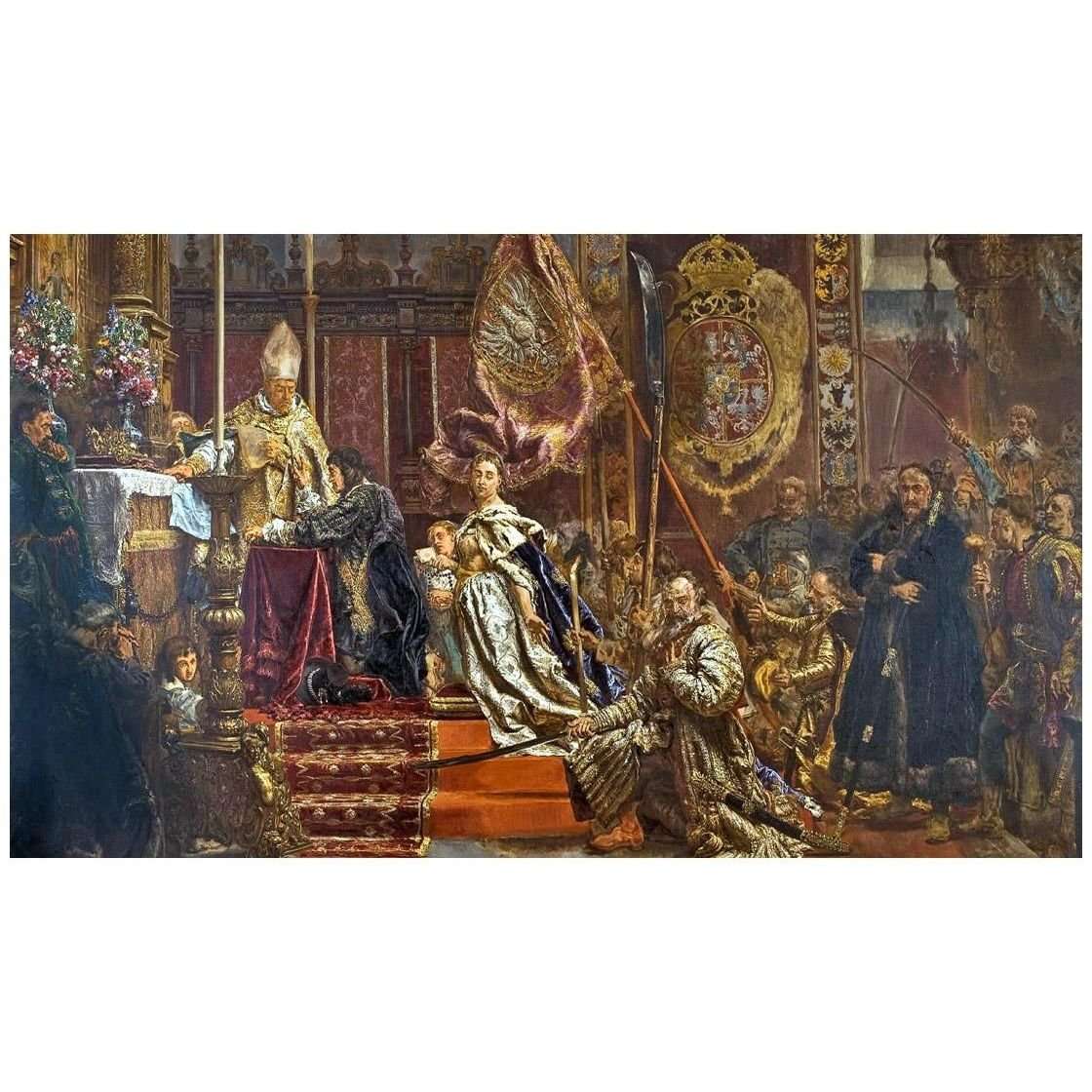 Jan Matejko. Sluby Jana Kazimierza. 1893. Muzeum Narodowe we Wroclawiu
