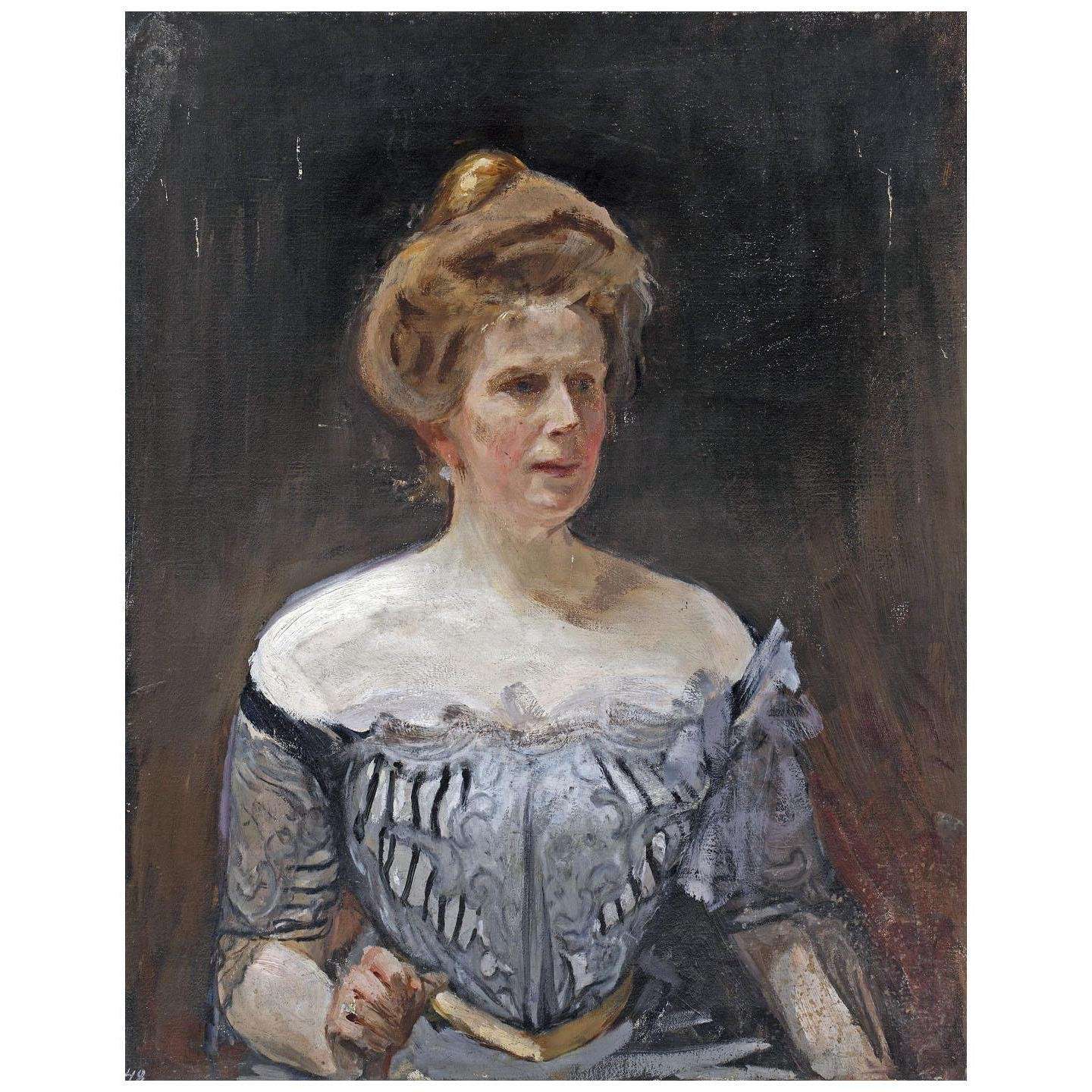  Jan Cianglinski. Portret baronowej Stackelberg. 1907. Muzeum Narodowe w Warszawie